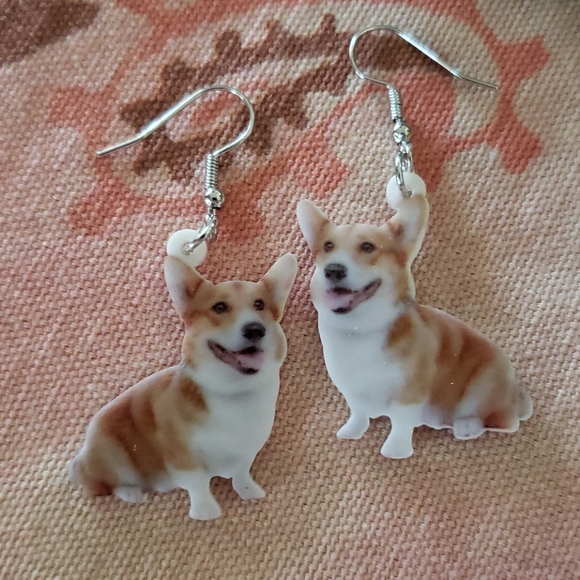 Welsh Corgi Earrings. Dog Earrings. Pet Puppy 🐕 - Picture 8 of 8